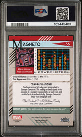 2015 Fleer Retro Marvel Magneto #36 Camuncoli Signatures Artist PSA 7/ 10 Auto